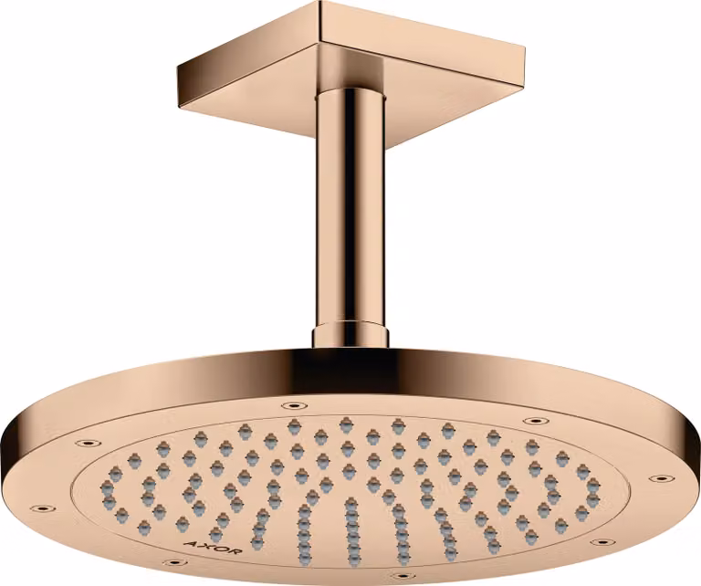 hansgrohe AXOR ShowerSolutions raccord de plafond, carré, 100mm, 26437300, 26437300