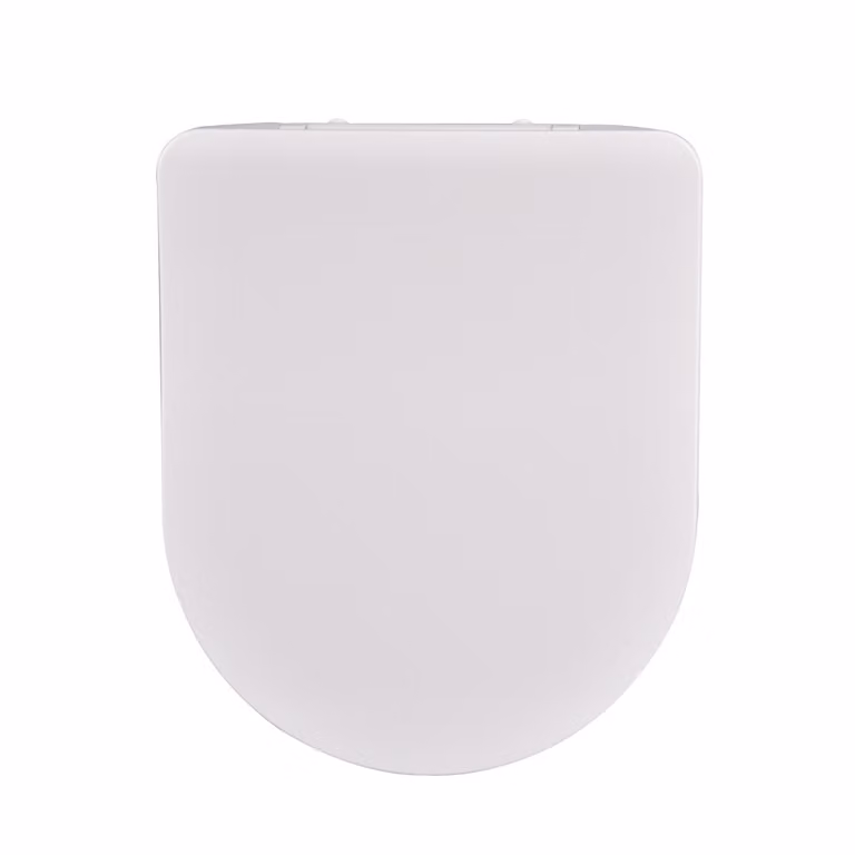 Sedile wc ammortizzato in termoindurente bianco lucido