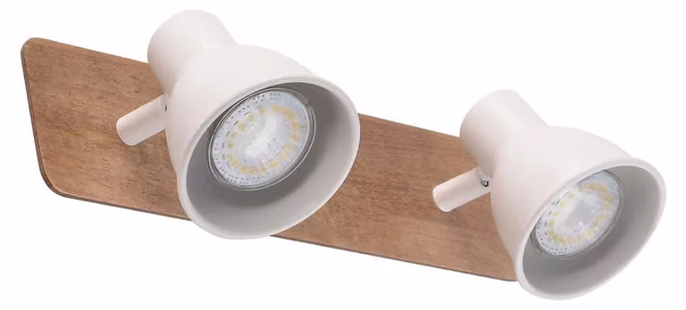 Regolatore di intensità WatioWave, modello A MIKO, 2 lampade GU10, colore bianco