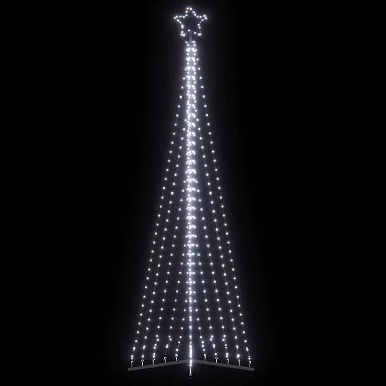 vidaXL Albero di Natale a LED 495 LED Bianco Freddo 300,5 cm