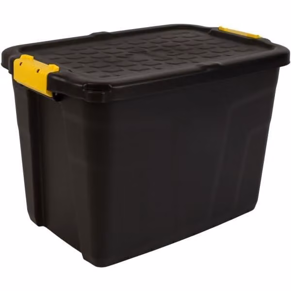 Cassetta di stoccaggio 60l HW442 nero / giallo