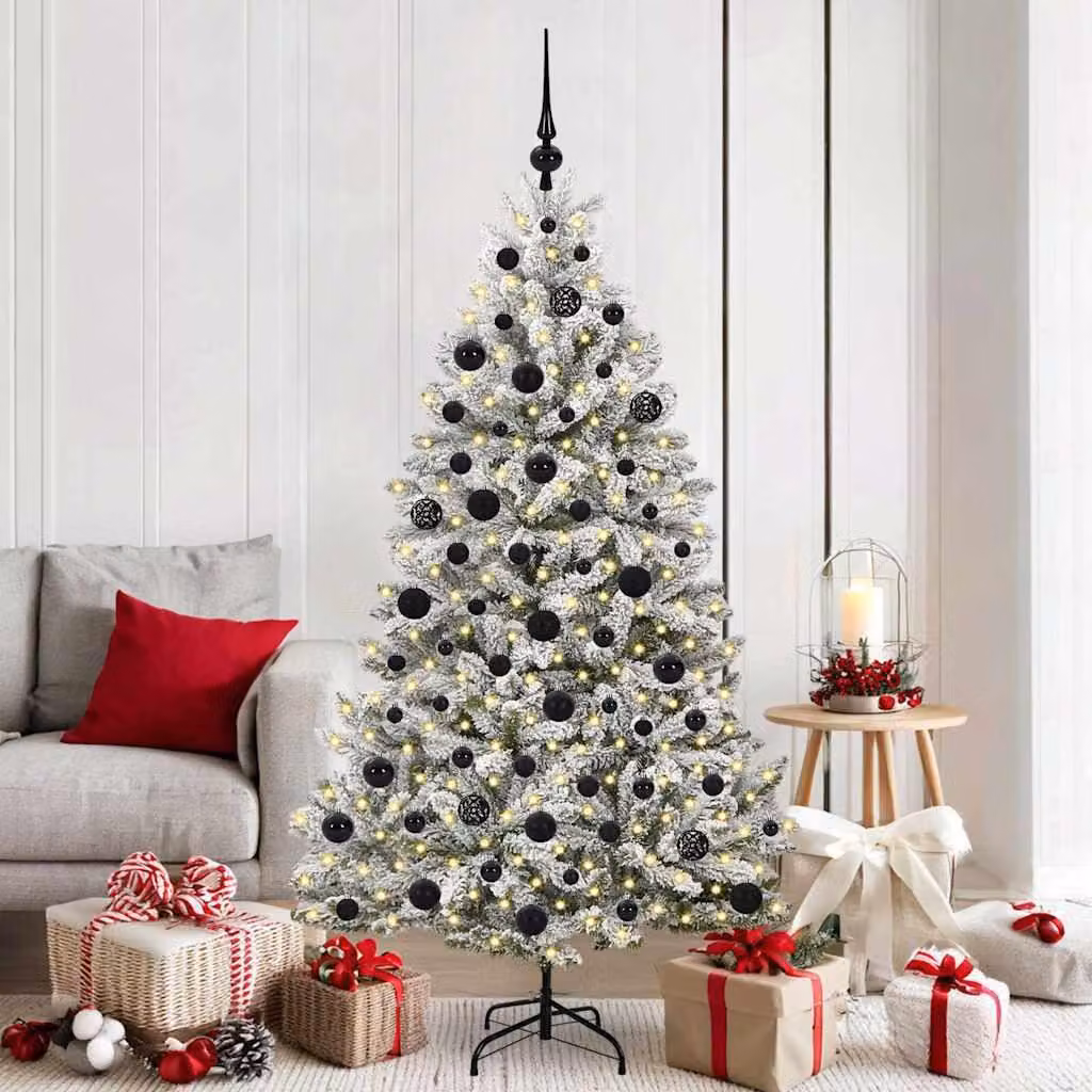Maison Exclusive - Albero di Natale artificiale, altezza 180 cm, 300 luci, luce bianca calda