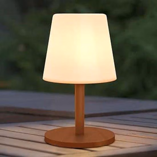 Lampada da tavolo dimmerabile, alimentata a batteria, wireless, per soggiorno