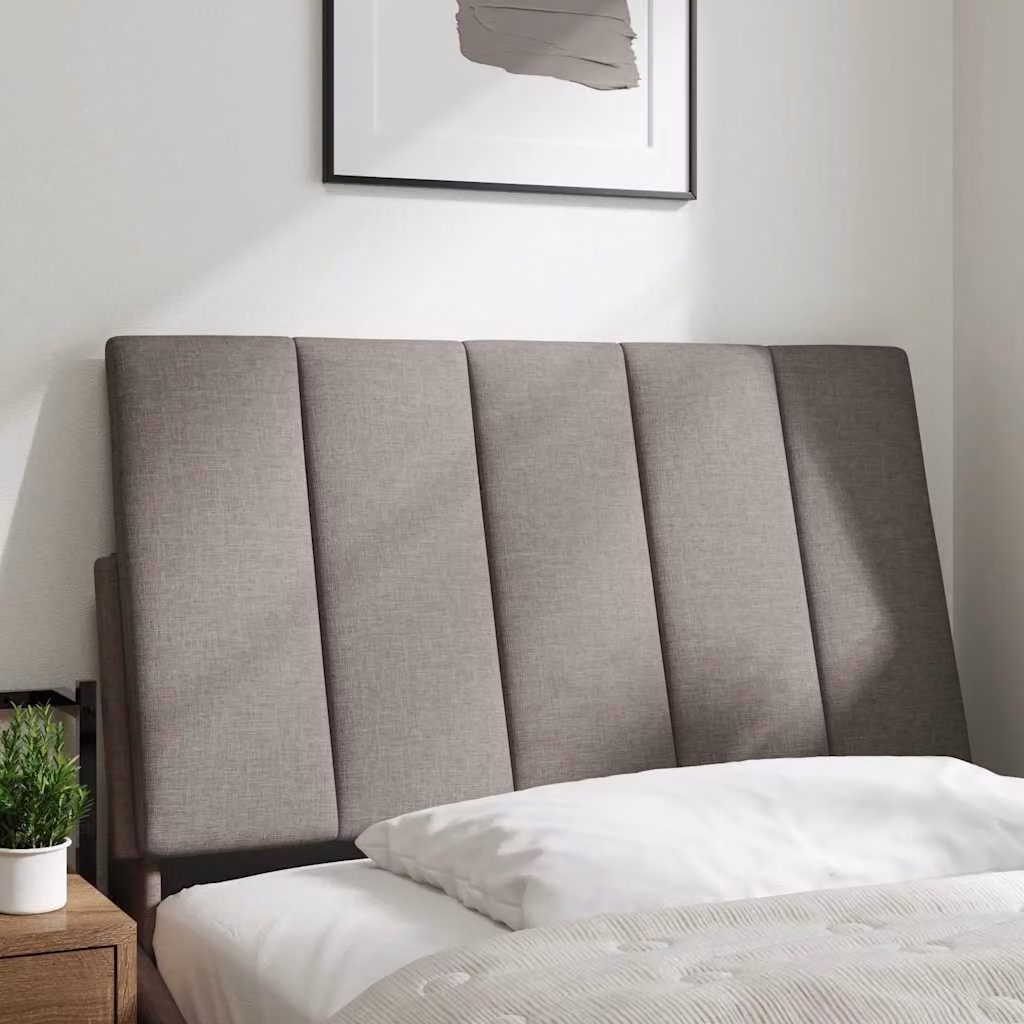 vidaXL Cuscino Testiera Hanko Tortora 80 cm in Tessuto