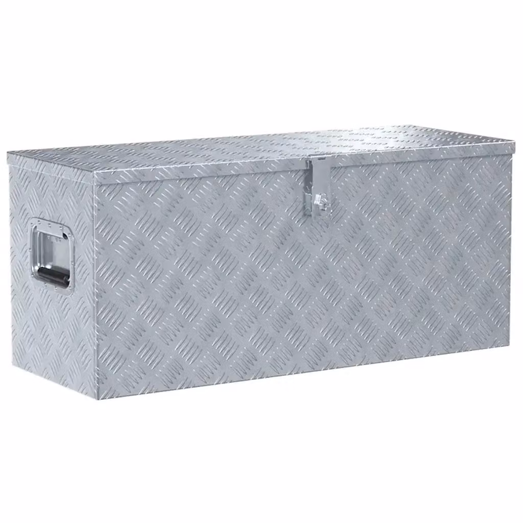 Cassetta in alluminio vidaXL argento L: 90,5 cm, P: 35 cm, H: 40 cm – 2