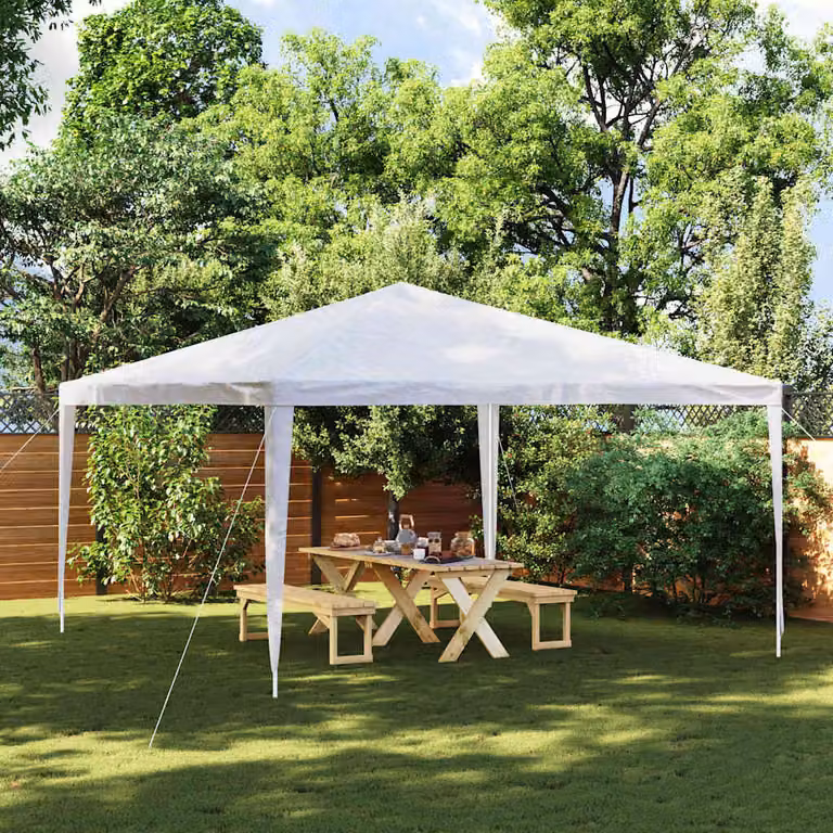 vidaXL Tendone per Feste 4x4 m Bianco