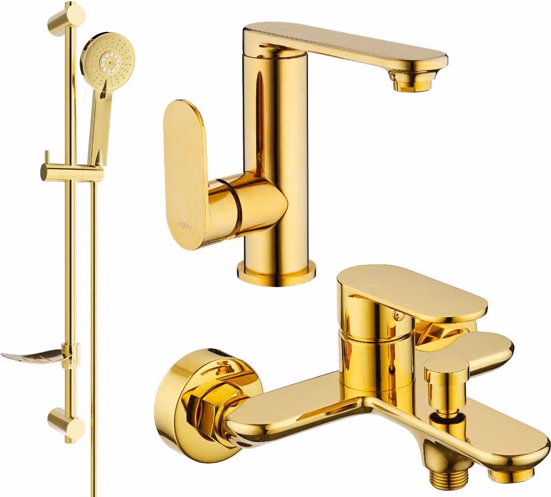Mexen Milo DF40 set da bagno, dorato - 713053DF40-50
