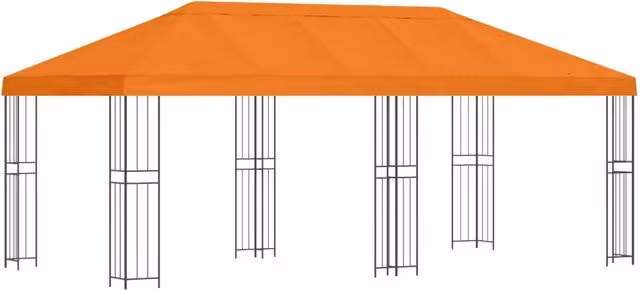 Gazebo | Pergolato con pareti laterali 6 x 3 m Arancione