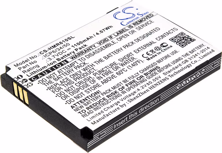 TECHTEK Batteria compatibile con [HumanWare] SmartView Versa, SmartView Versa+ sostituisce ICP6/34/50