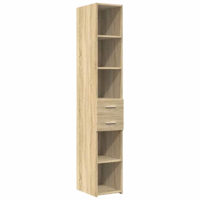 Credenza Rovere Sonoma 30x42,5x185 cm in Legno Multistrato