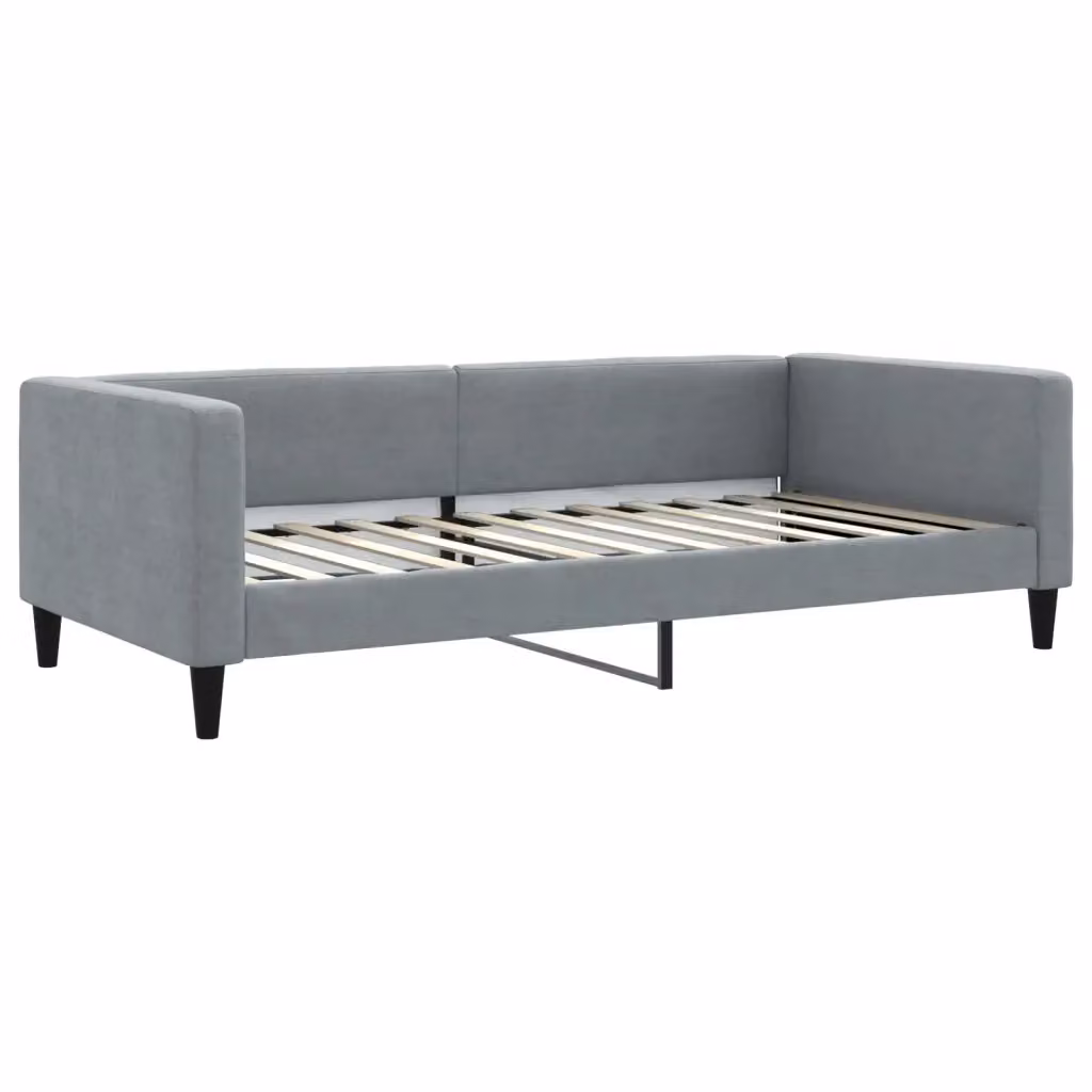 Letto da giorno moderno vidaXL in tessuto grigio, L: 223 cm, P: 110 cm, H: 68 cm – 2
