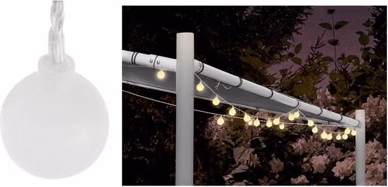 Luci per feste 80 Led Bianco