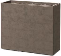 Cassetta Alta con Ruote Swingmood Plastecnic Colore Beige Scuro