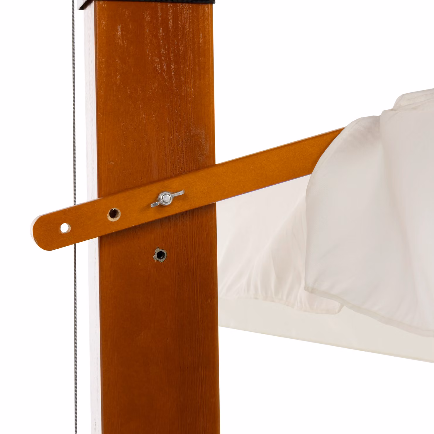 Ombrellone Rettangolare a Lampada Vestiamo Casa Giardino, Colore Beige/Bianco, L: 400 cm, P: 300 cm – 3