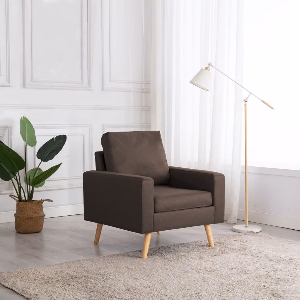 Maison Exclusive - Poltrona in tessuto marrone