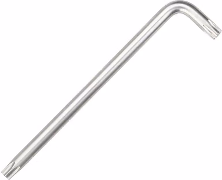 Chiave Torx T20, CRV, lunga, adesivo colorato