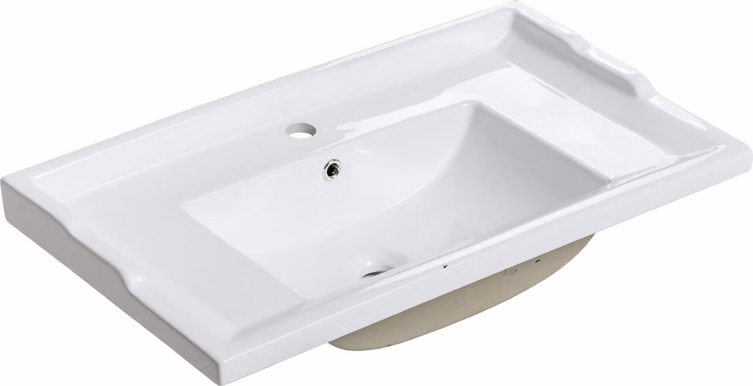 Keramik Waschtisch Waschbecken Aufsatzwaschtisch Weiß Waschbecken Waschtisch Bad