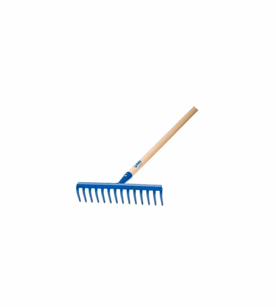 Agef Rastrello 14 Denti Curvi - Manico Faggio Naturale - 130 cm
