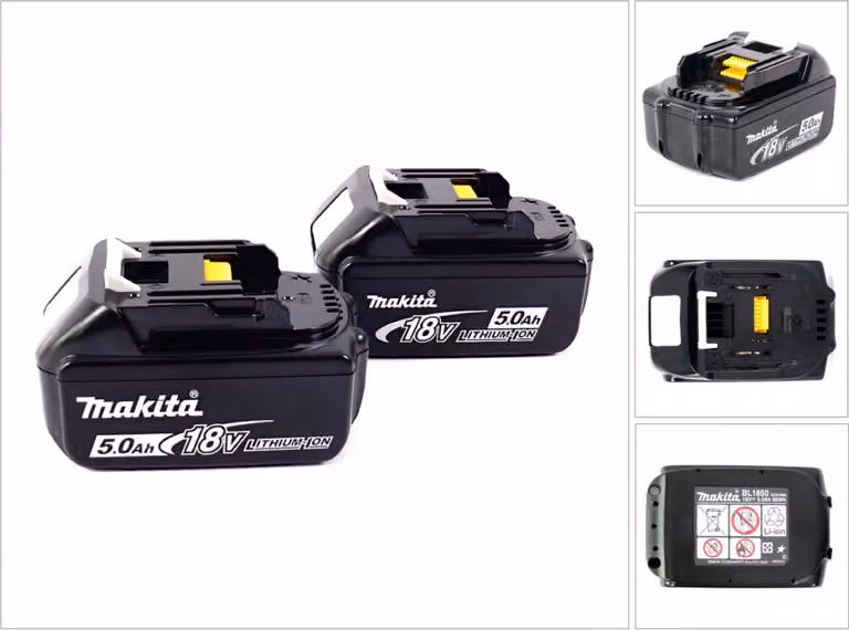 Makita Power Set con 2x Batterie BL 1850 B da 5,0 Ah - 18V ( 197280-8 )