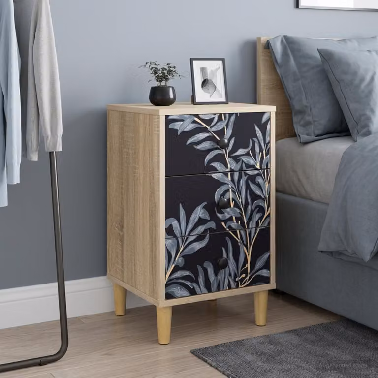 vidaXL Armadio da Notte DOKKUM Rovere Sonoma L: 36 cm, P: 33 cm, H: 60 cm