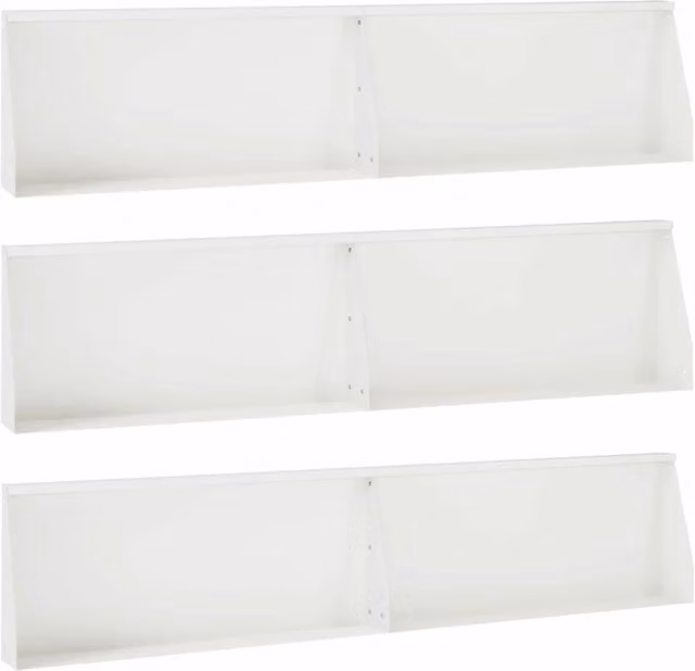 Muro di contenimento 6 pz 100 x 12 x 30 cm Acciaio Bianco 3449115