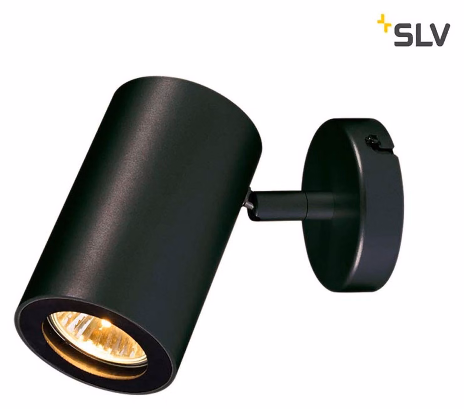 Faretto da parete e soffitto Enola B a 1 luce nero GU10