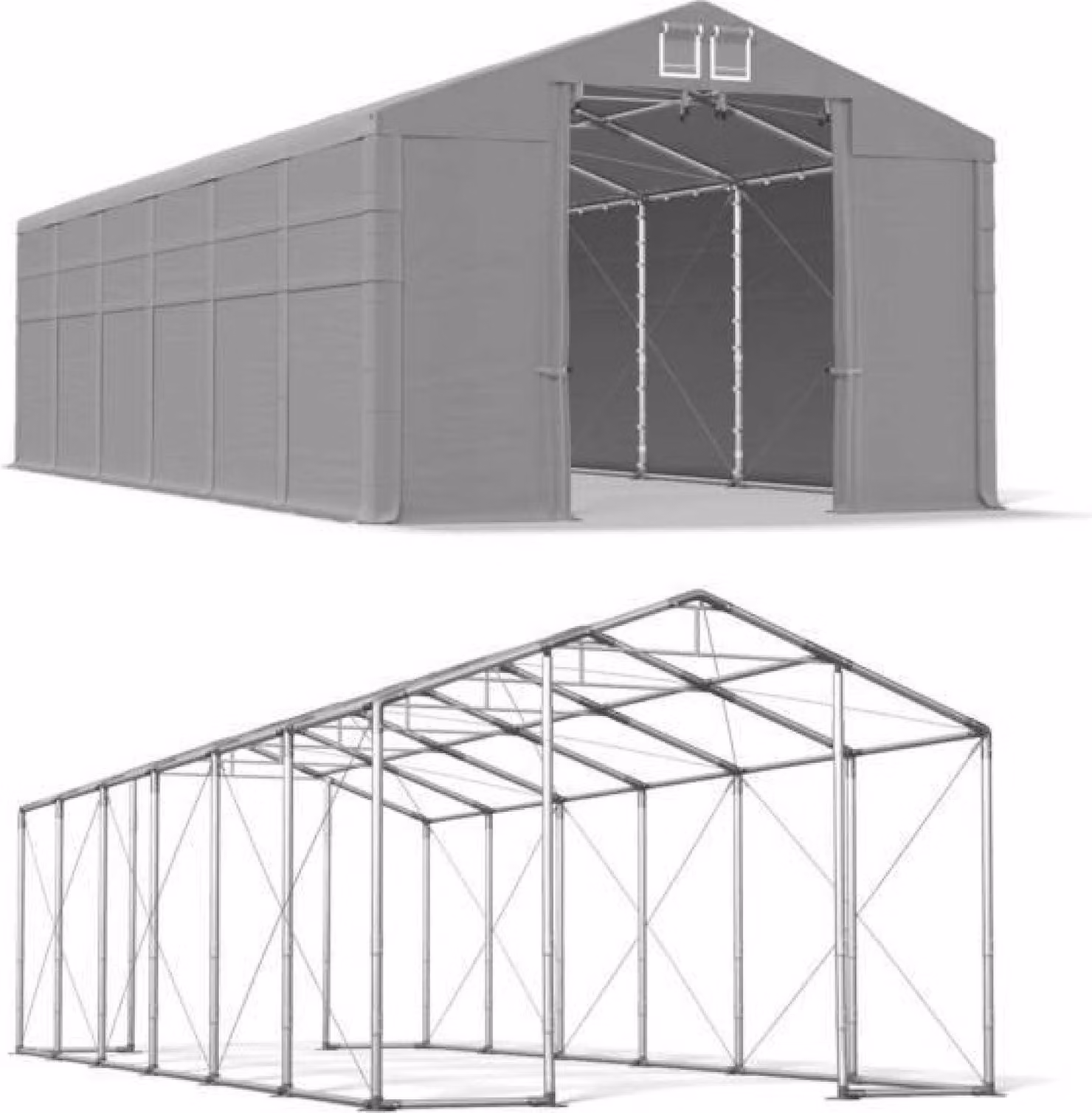 6x12 grigio Magazine Tenda WINTER PLUS MSD