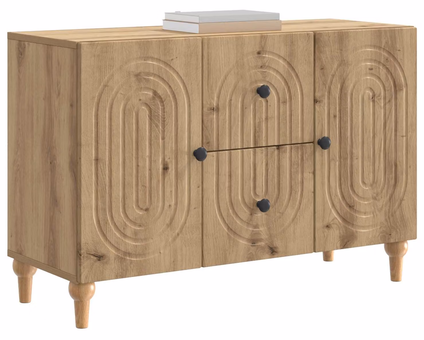 Mobile TV con cassetto Rovere Artigianale 89 x 34,5 x 60 cm