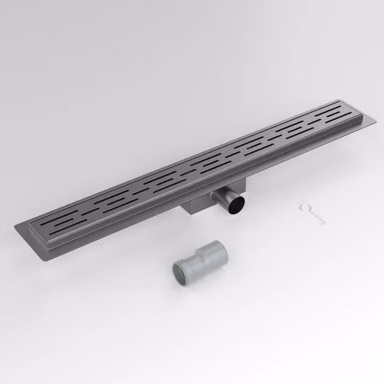 WEBO RVS Douchegoot 70 cm Gunmetal Completo di flens