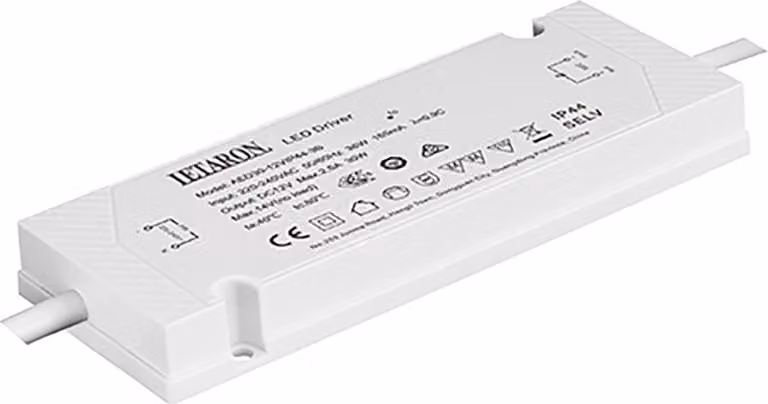 Alimentatore LED Letaron 12 V 30 W Alimentatore LED 12 V 30 W IP44 cablato - Letaron