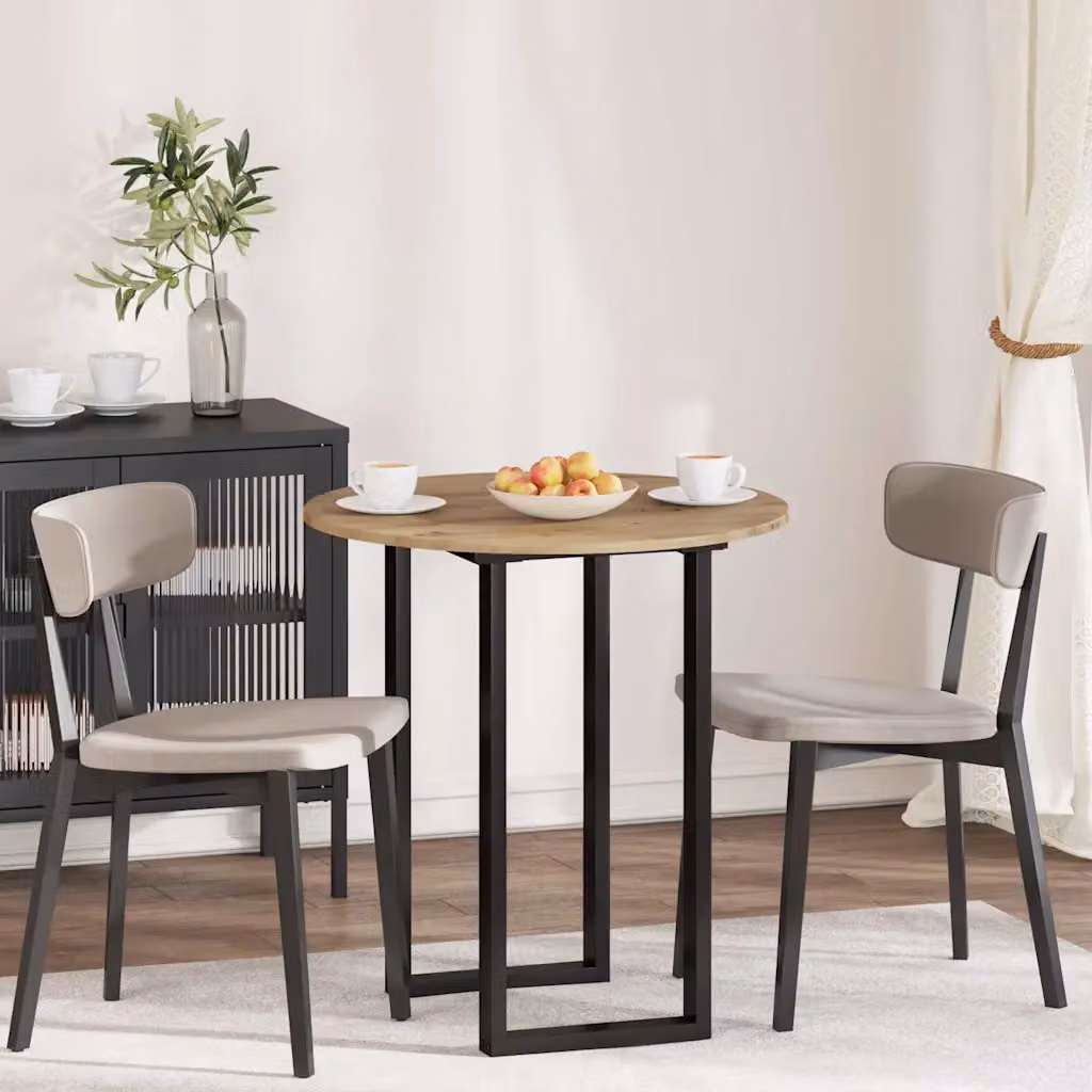 Piano del tavolo rotondo vidaXL in legno ingegnerizzato color rovere marrone, Ø 70 cm, H 1,5 cm