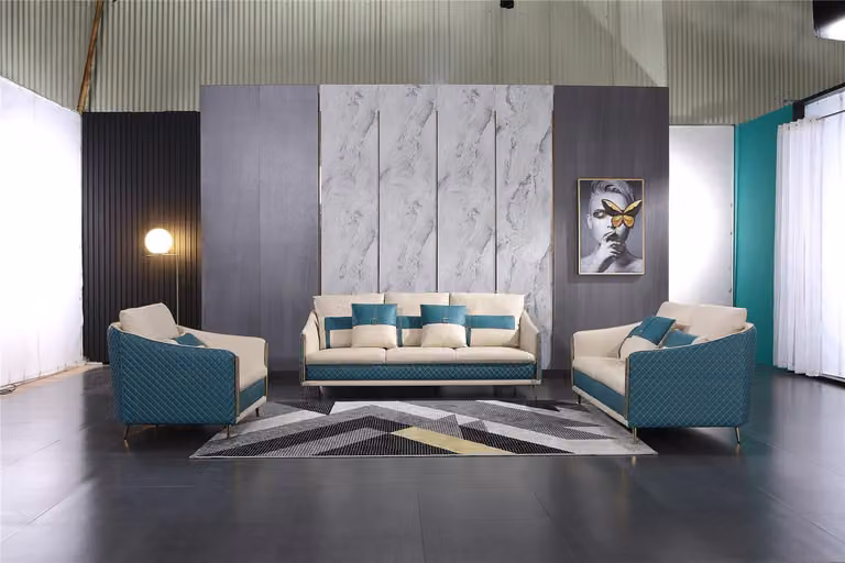 Sofagarnitur 3+2 Sitzer Set Design Sofa Polster Couchen Couch Modern Gruppe