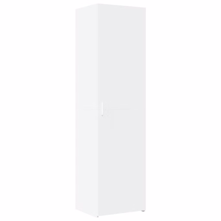 Credenza Bianca 50x42,5x185 cm in Legno Ingegnerizzato