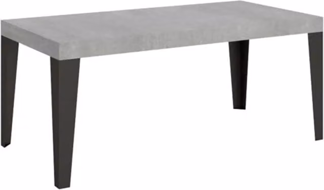 Tavolo allungabile Itamoby Flame Premium colore cemento con gambe antracite L: 180-440 cm, P: 90 cm