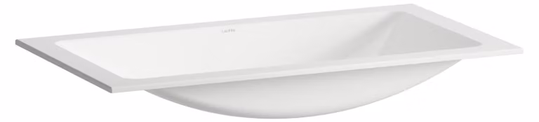 LAUFEN CLASSICS Lavabo à encastrer par le bas, rectangulaire, sans percement pour la robinetterie, sans trop-plein, 727x380x120mm, blanc brillant, H513CL40001121, H513CL40001121