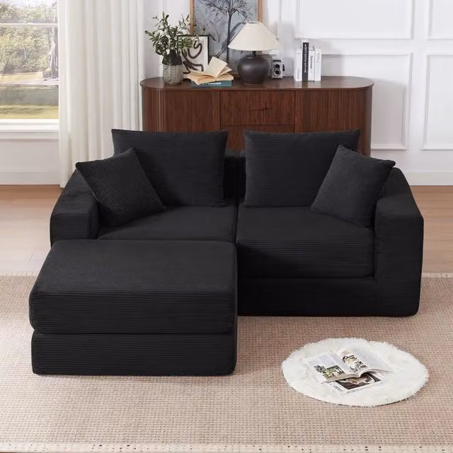 Divano letto imbottito ¨C Minimal ¨C Tessuto morbido