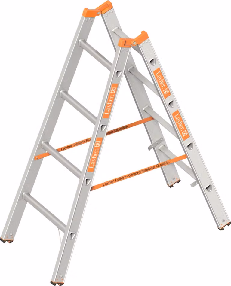 Layher Sprossenstehleiter Topic 1039 2x4 Sprossen