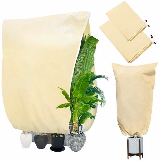 Protezione invernale per piante, tenda a 2 teli, 180x120 cm + 120x80 cm, per vasi e piante in vaso
