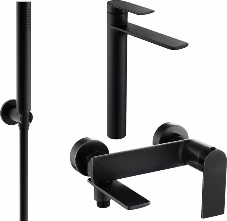 Mexen Zero R70 set da bagno, nero - 71113R70-70
