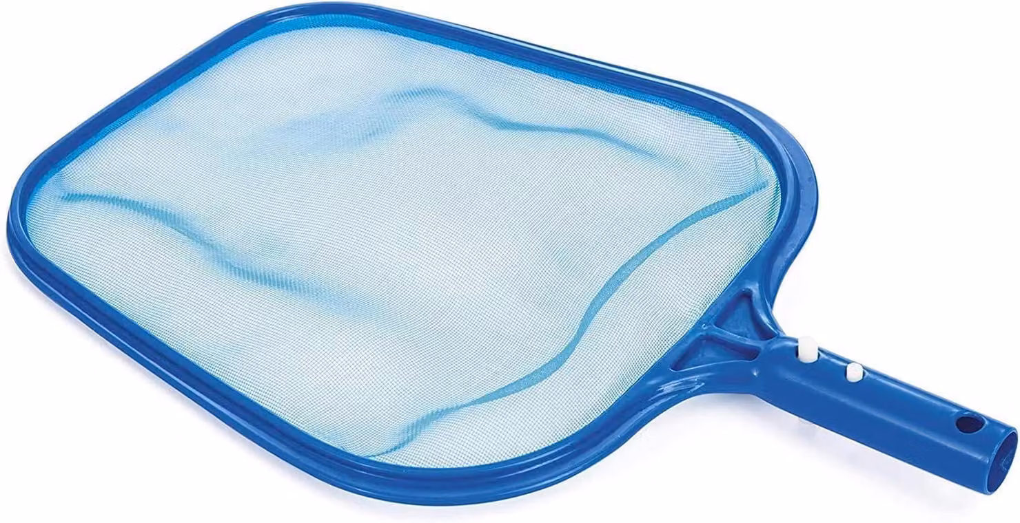 Retino per piscina, dimensioni 44x34 cm, realizzato in PVC e nylon, ideale per la pulizia della piscina