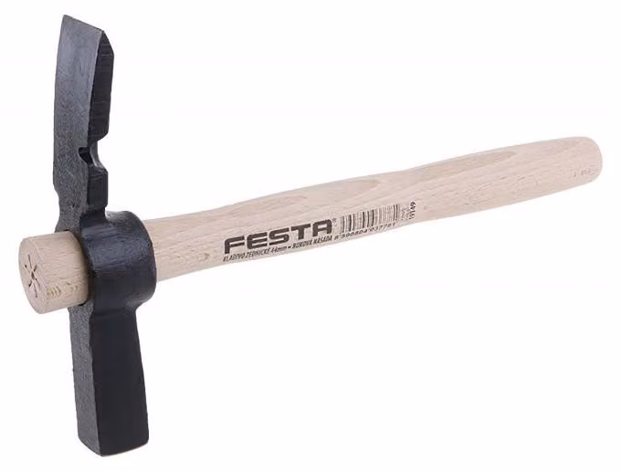 Martello da muratore FESTA 19149 da 44 mm con estrattore e manico in legno da 30 cm