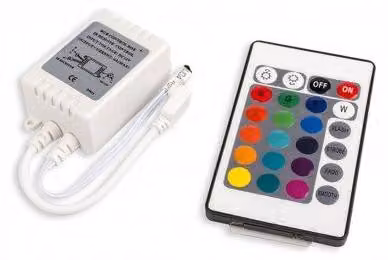 Controller e telecomando a infrarossi per strisce LED RGB Eko-light EKST1801