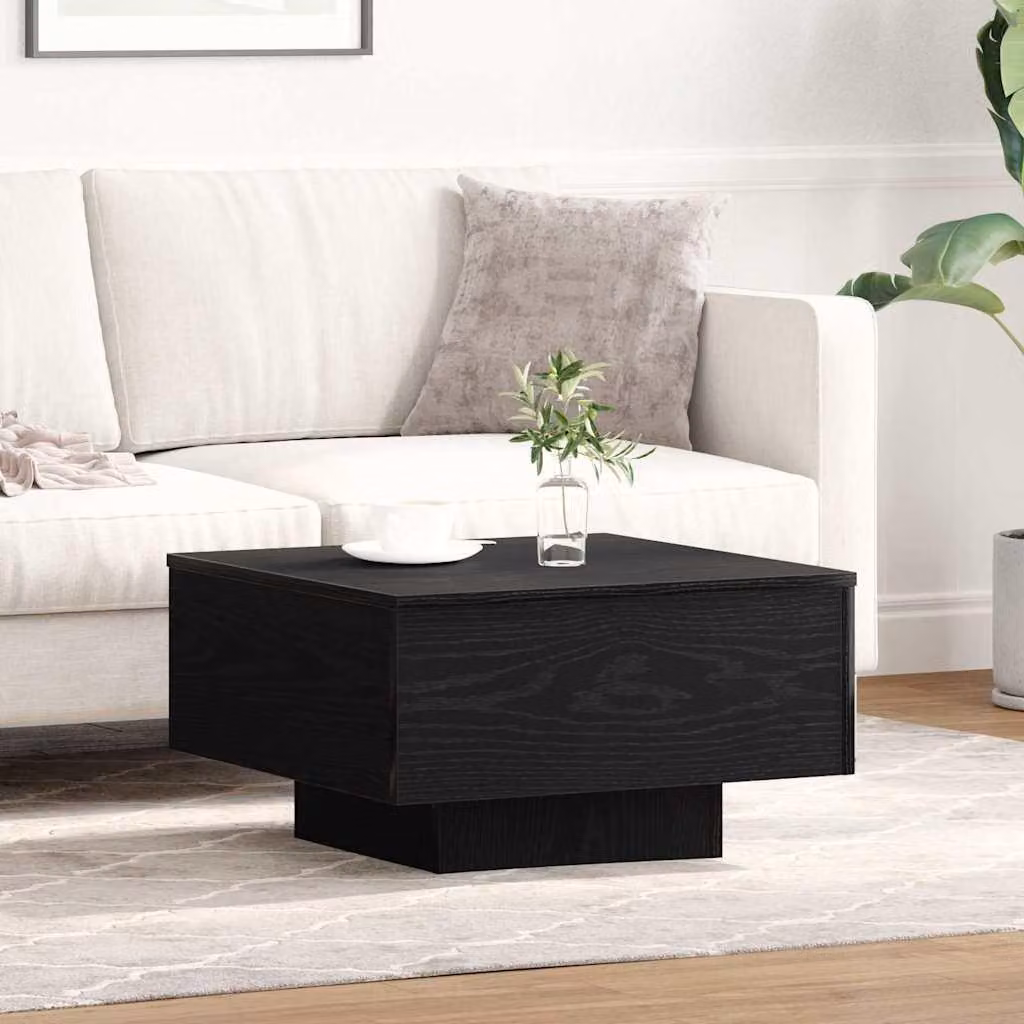 Maison Exclusive - Tavolino da salotto effetto rovere nero 55 x 55 x 31 cm