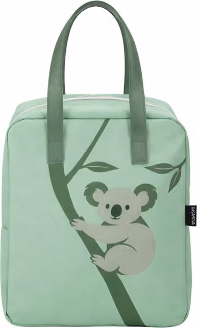 Borsa termica impermeabile Koala verde da 8,5 L con manici