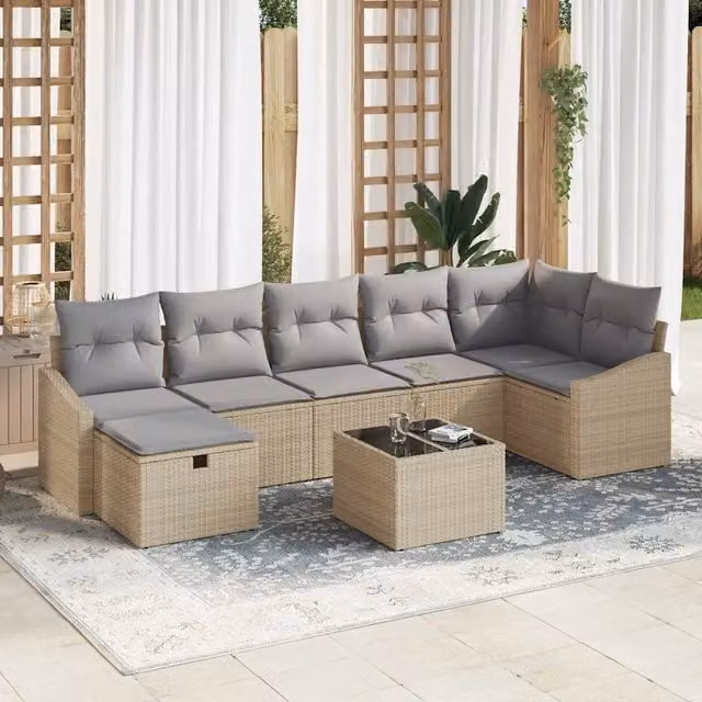Set di divani 7 pz polyrattan 3360641