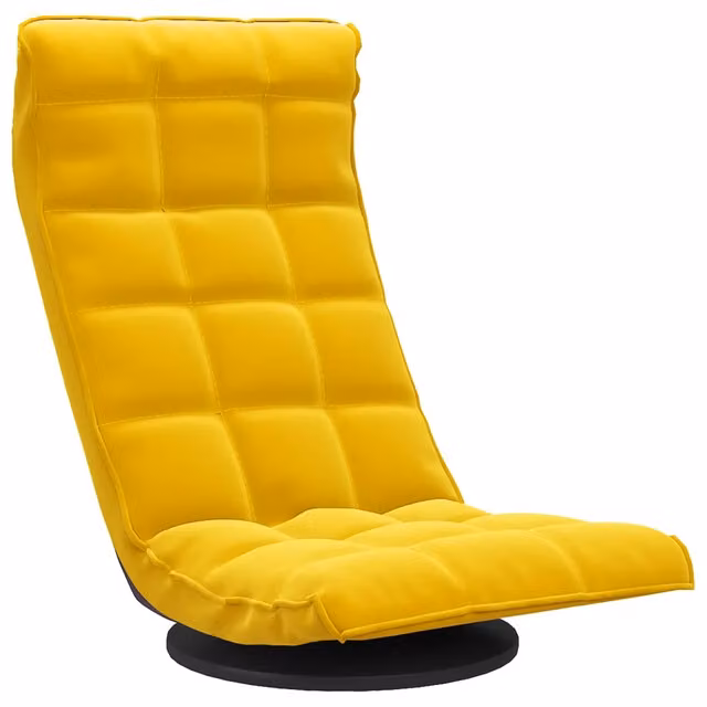 Sedia da Gaming Girevole a 360 Gradi in Velluto Giallo CFW7372387