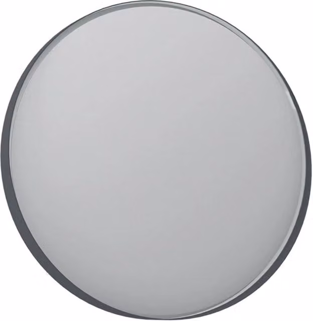 Specchio decorativo in legno "Moonlight 90 v2" - 90 x 7 x 90 cm - Antracite opaco