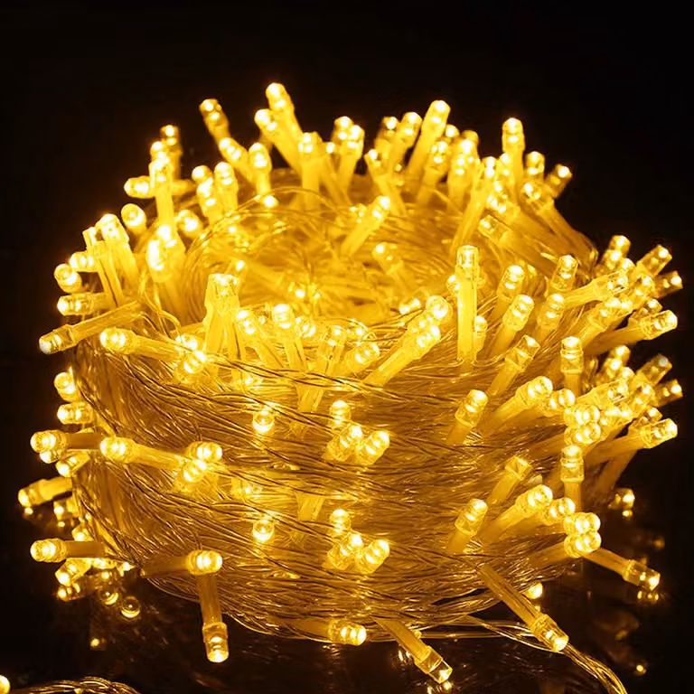 Catena luminosa Uping per interni ed esterni, decorazione natalizia, 55 metri, 500 LED. Catena luminosa con 8 modalità, ideale per l'albero di Natale, per eventi all'aperto, feste, matrimoni e giardini