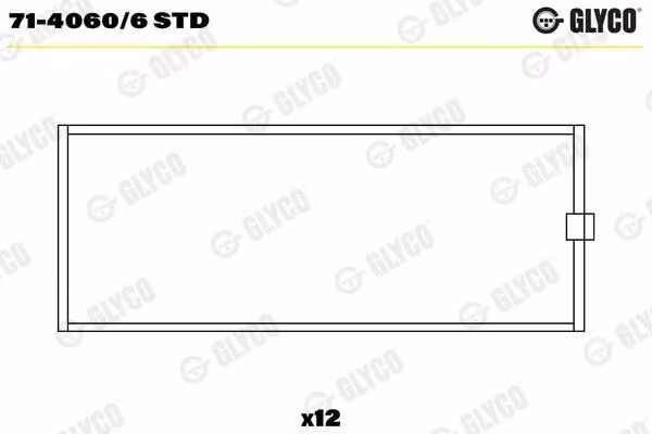 Cuscinetto di biella GLYCO 71-4060/6 STD