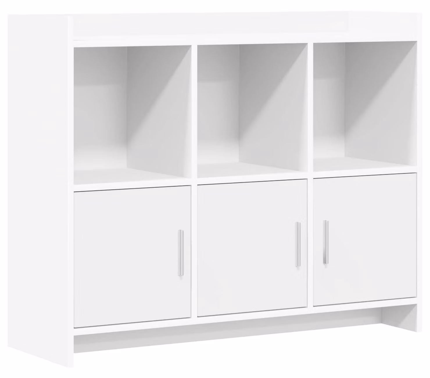 Credenza da sala da pranzo Bianca 98,5 x 33 x 80 cm Legno composito